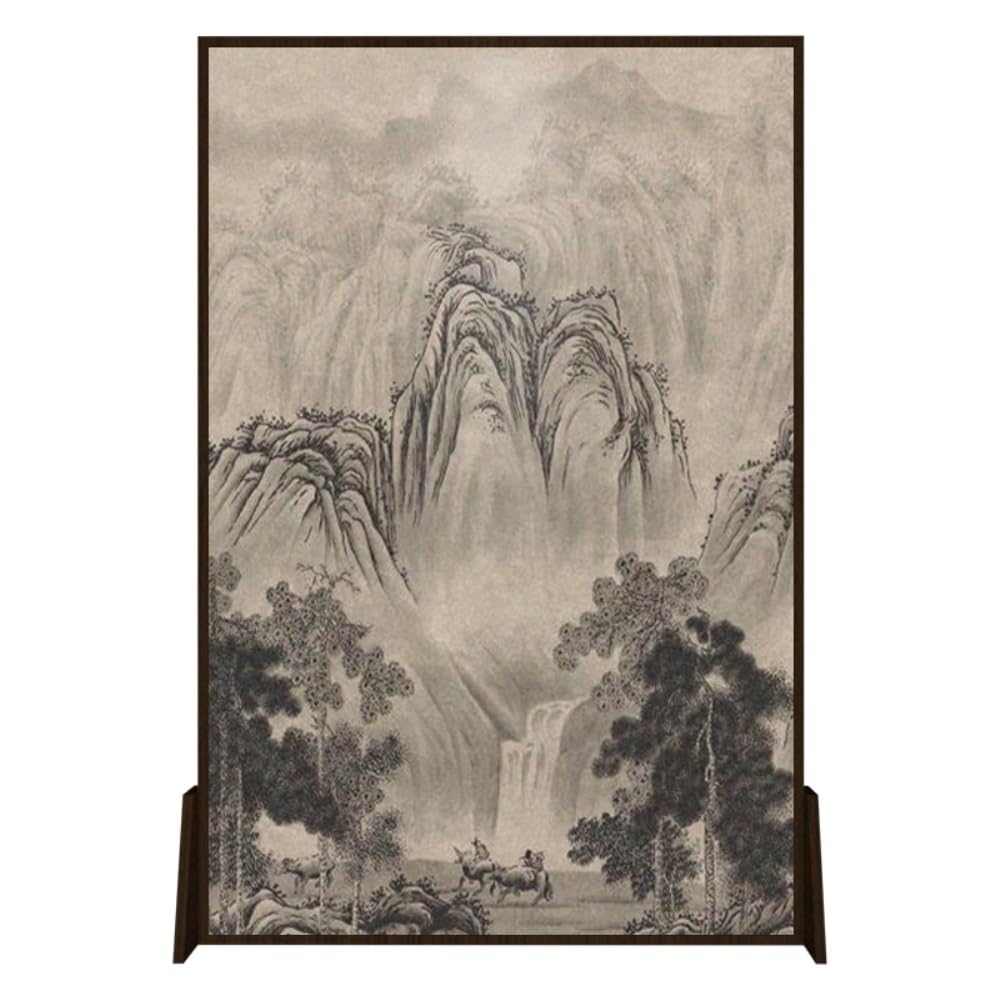Privacy Screen Floor-standing Screen Partition, Home Living Room Privacy, Porch Decoration Background Wall, Retro Floor Room Divider