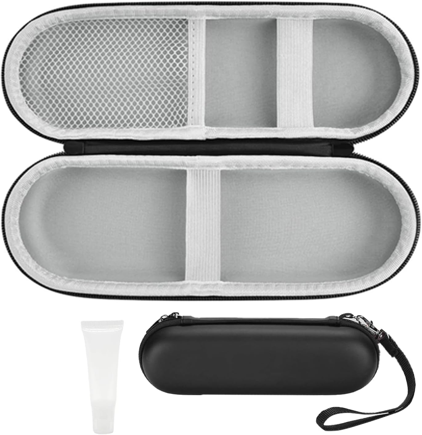 AYNKH Universal Travel Case for Electric Toothbrush Storage Accessories Electric Toothbrush Holder Portable Protective Holder for Outings Camping Travel (Hook, Black, electric toothbrush case