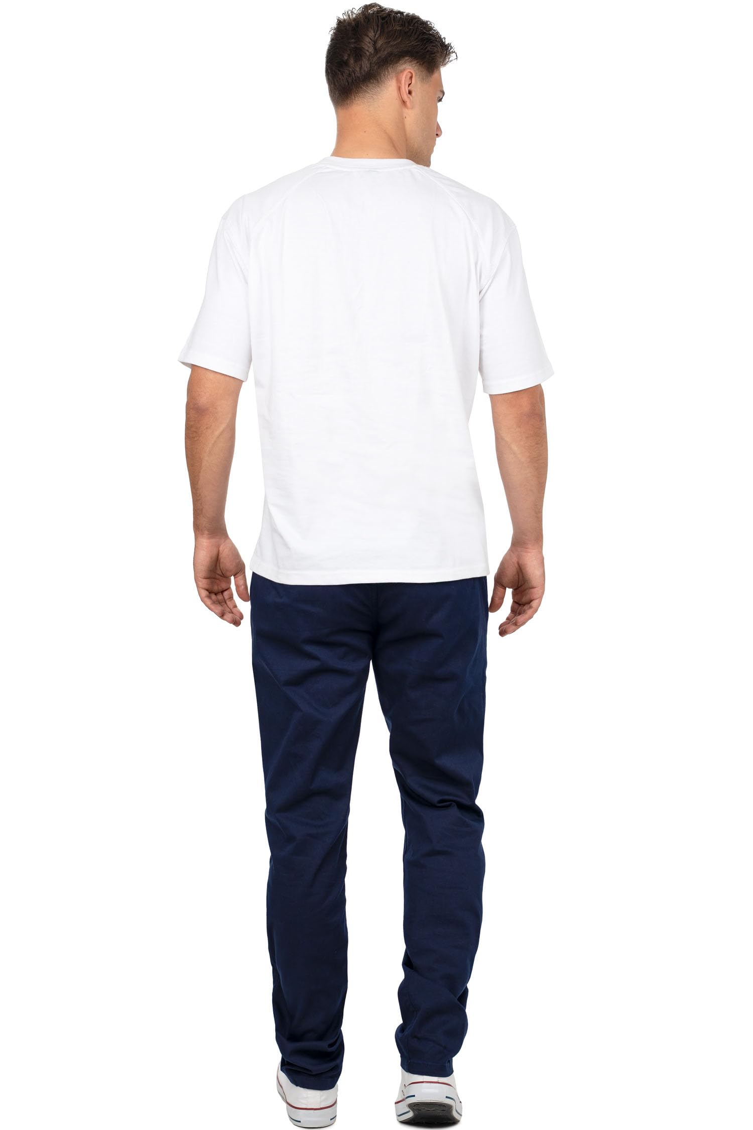 Cipo & Baxx Herren Stoffhose Slim & Regular Fit Baumwoll-Mix | Stretch Chino und Casual Hose, atmungsaktiv, für Büro, Freizeit und Alltag, stilvoll, vielseitig kombinierbar