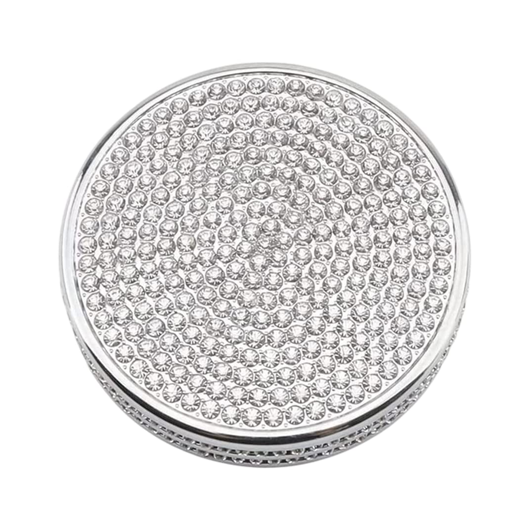 NIUHURU Car Interior Bling Accessories fit for Lexus CT200 ES250 iS250 RX350 NX250 Multimedia Menu Knob Rhinestone Decals Cover (Silver)