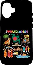 I Love Bangladesh Proud Bangladeshi Roots Culture Case for iPhone 16