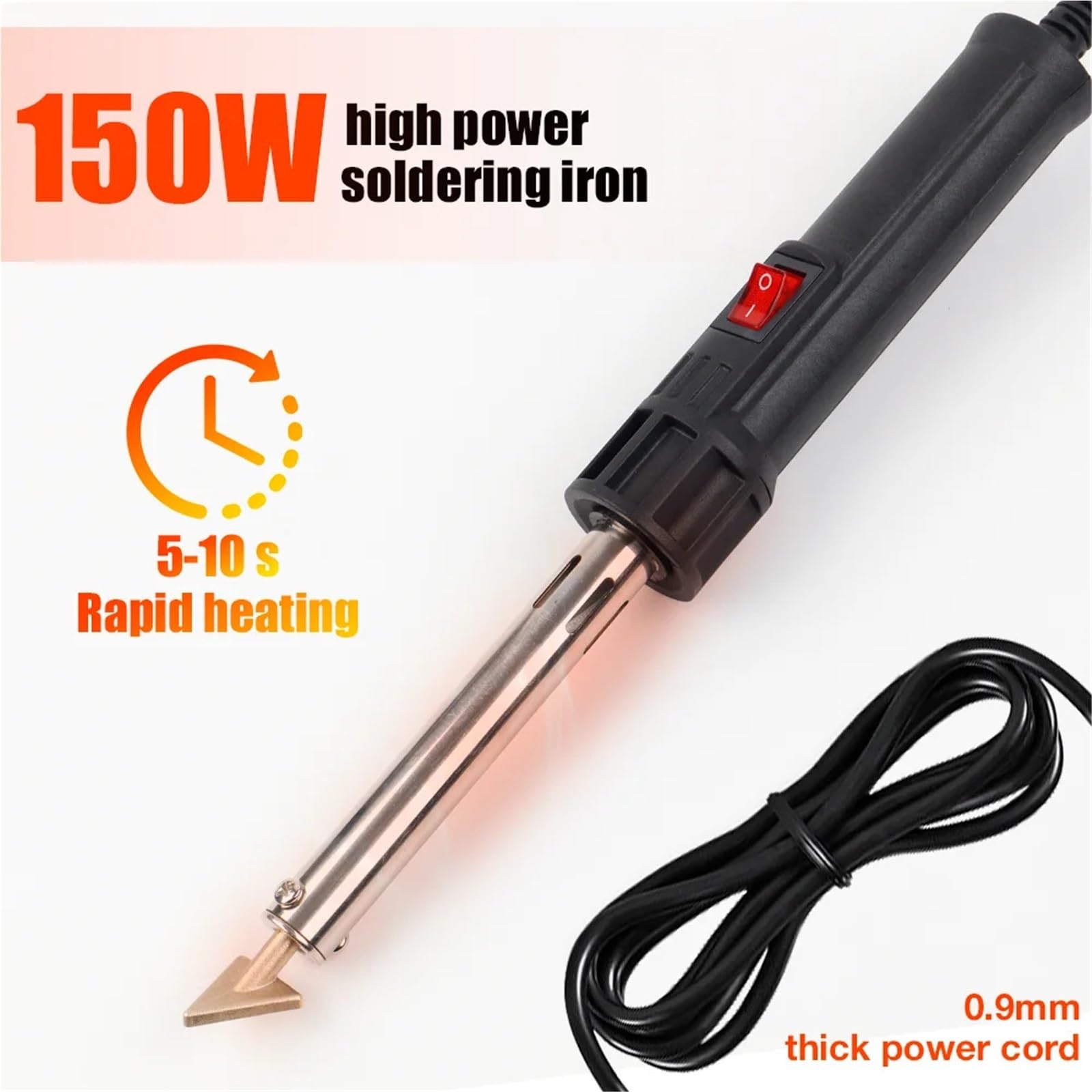 Plástico Soldadura Máquina Kit de soldador para reparación de parachoques de coche de 50 W/150 W,máquina de soldar plástico con PP, PE, PVC y ABS.(50W SET)