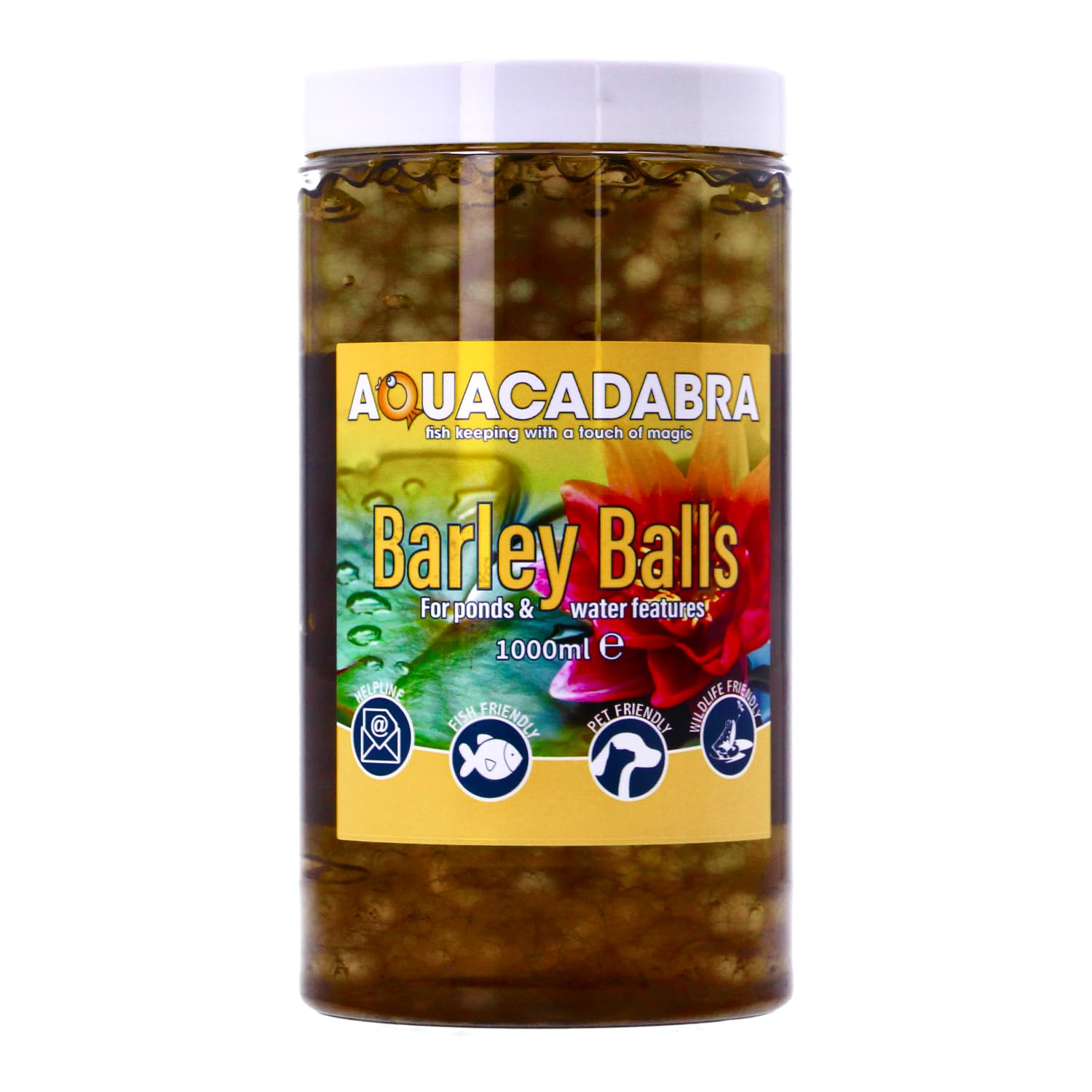 Aquacadabra Barley Straw Extract Balls Pond Water Treatment Blanketweed Algae Control 1L