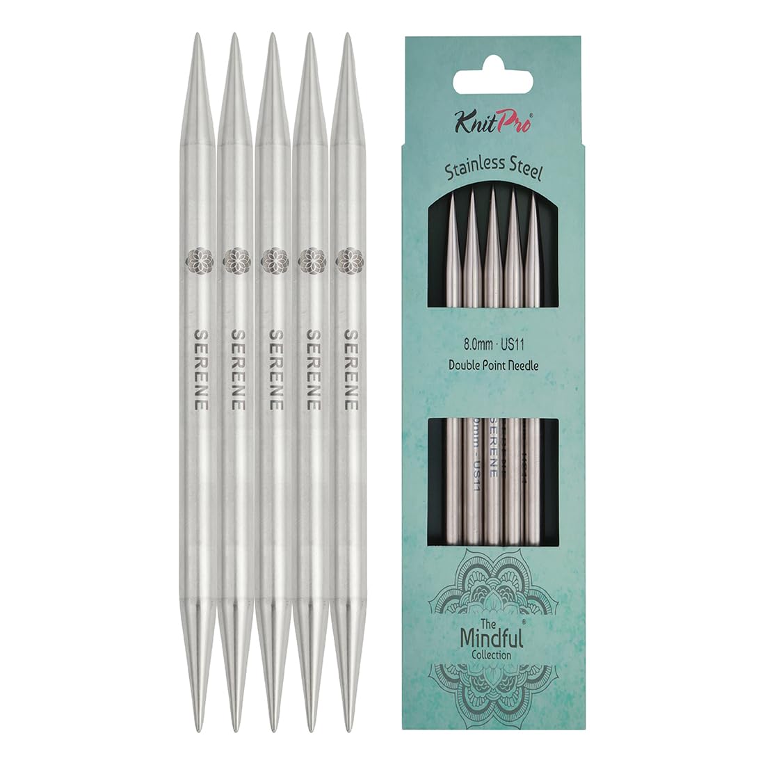 KnitPro The Mindful Collection Double Pointed Needles 6" (15cm) | Size 8mm
