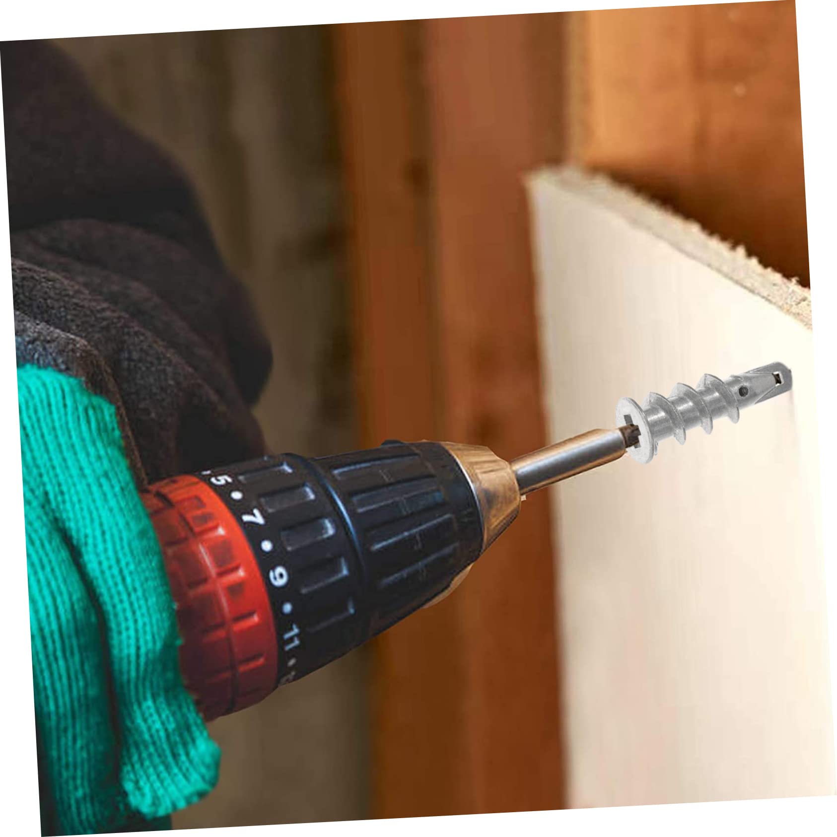 ULTECHNOVO 100piezas Tacos De Pared Autoperforantes De Zinc Anclajes Para Capacidad De Carga Alta y Fijación Segura Para Paredes De Yeso