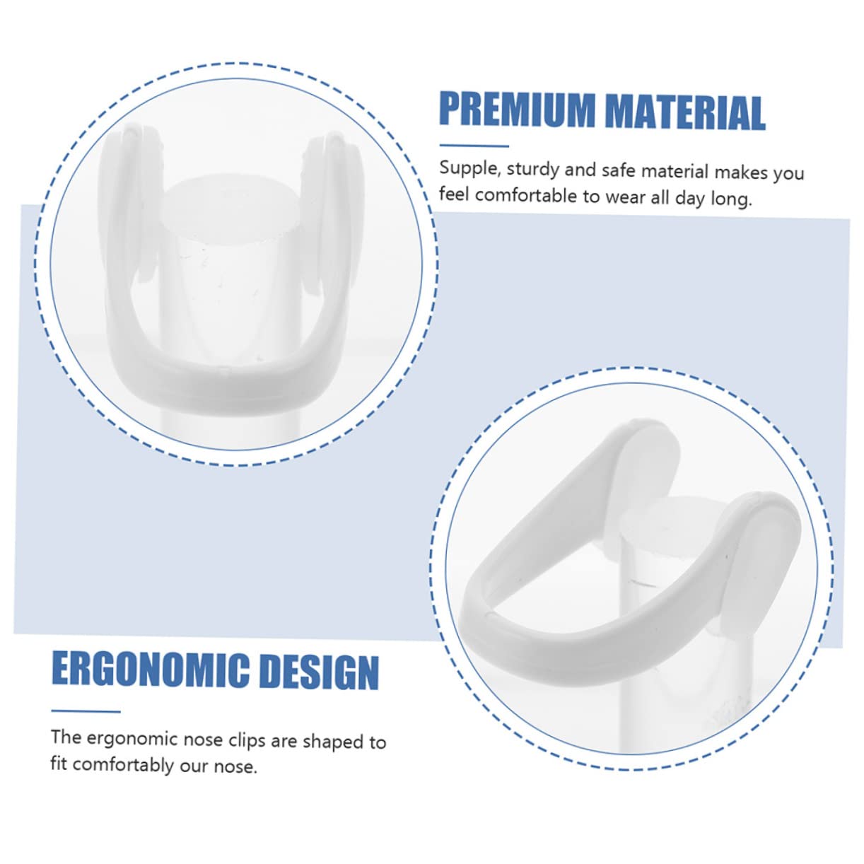 Toddmomy 4sets Swimming Nose Clip Adult Professional Nose Clamps for Boys and Girls Adults Clip Portable Plugs Comfortable Swimming Accessory 6boxes*4