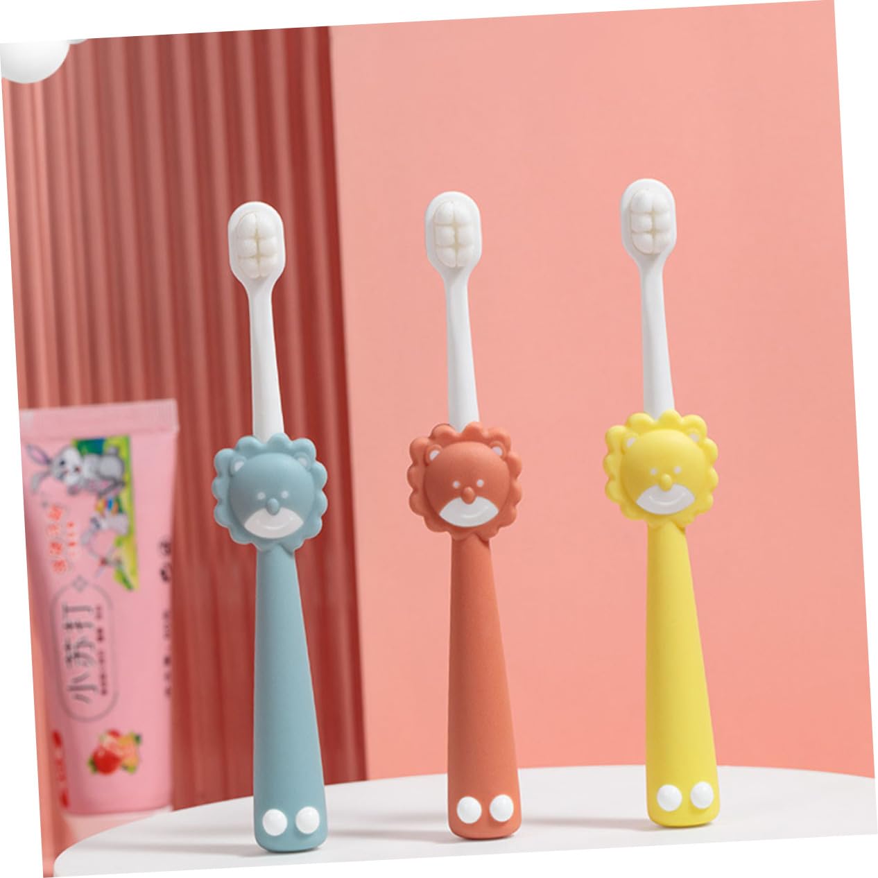 Gatuida 4 Set Di Spazzolini Da Denti Per Bambini Sicuri E Confortevoli Con Setole Morbide Per Le Esigenze Di Spazzolatura Quotidiana Dei Più Piccoli 3 Pezzi * 4
