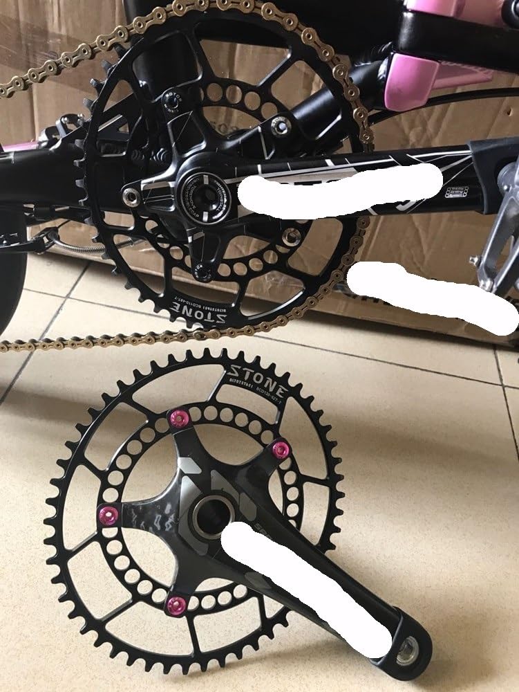 Platos para Bicicletas Plato 130 BCD Ovalado 40 42 44 46 48 50 52 54 56 58T 60T Rueda de Cadena Bicicleta Plegable Carretera 130bcd Unisex