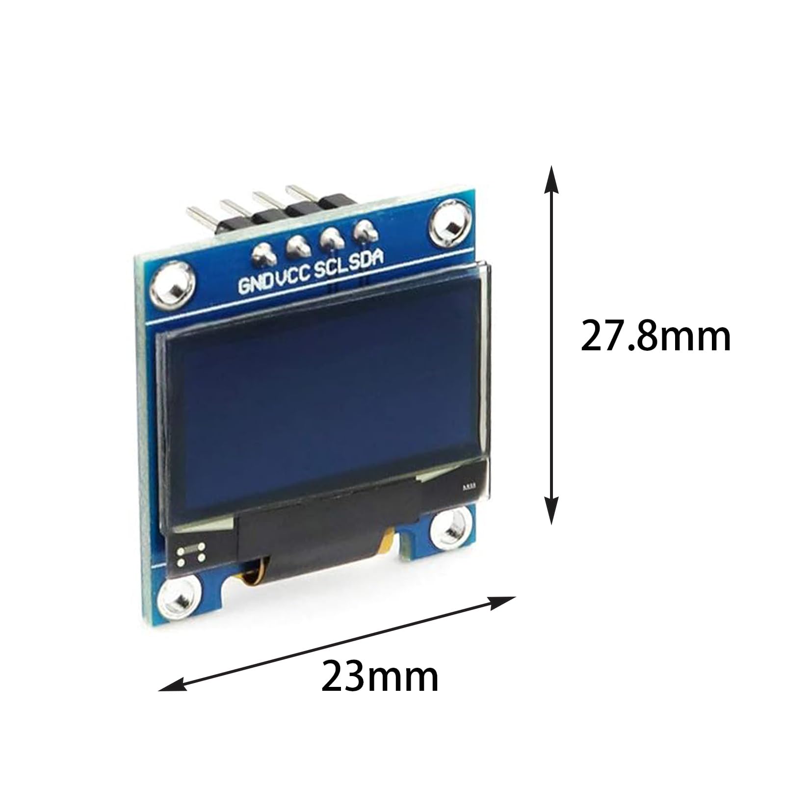 thumbnail: 4 Stuks OLED-display 0,96 Inch - 128x64 Pixels, I2C Interface, Compatibel Met Arduino En ESP8266