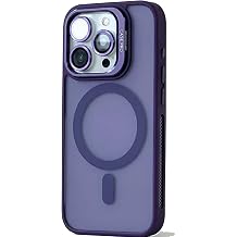 Transparent Full Color Magnetic Wireless Phone Case with Camera Protection, compatible with Magsafe, which can be a Camera Lens Stand compatible with Coverzone iPhone 15 Plus