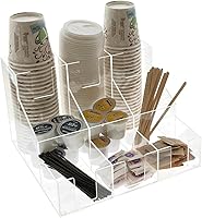 Vista 6 de OnDisplay Kona Kai - Organizador de acrílico para tazas, tapas, azúcar, cápsulas de café, té y más