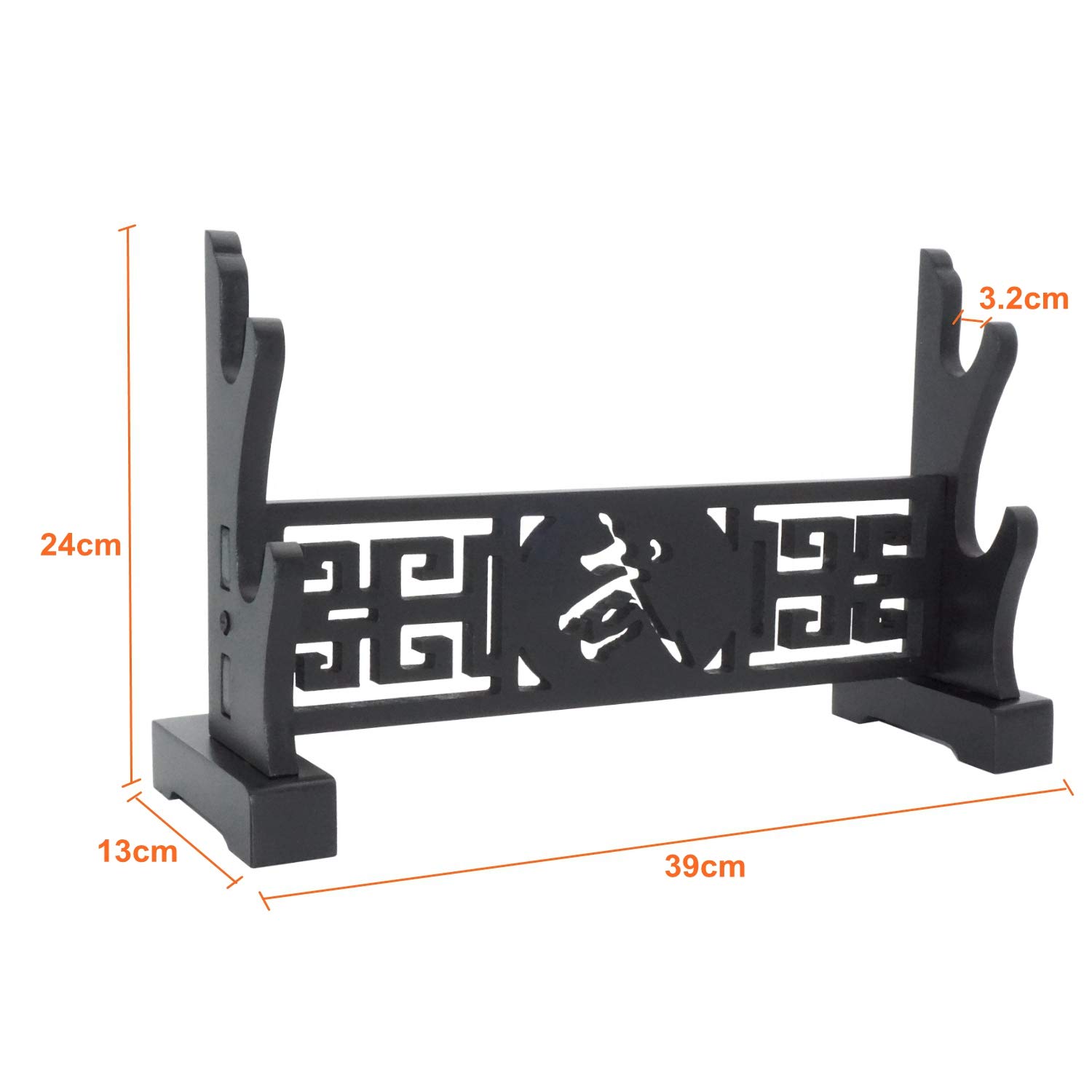 Schwerthalter Katana Samurai Standhalter Hanger Desktop-Display Chinese Character WU 2-Tier-Rack