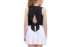 Kids Girls Black Athletic Tank Tops