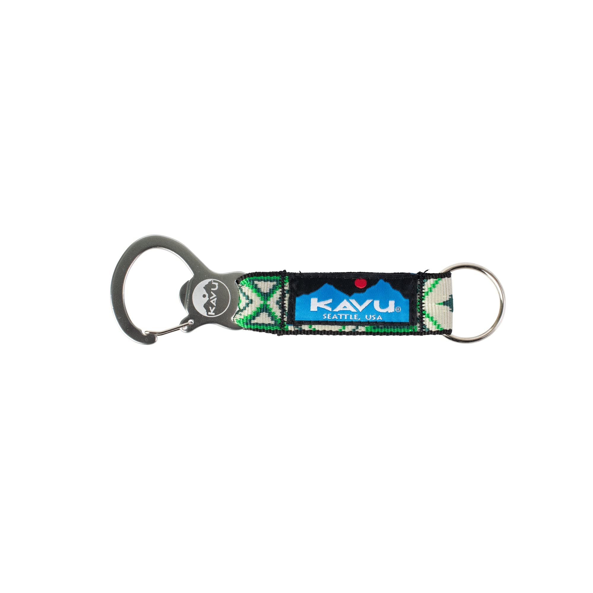 KAVUCrackItOpen Bottle Opener 1 Inch Wide Key Chain -Woods