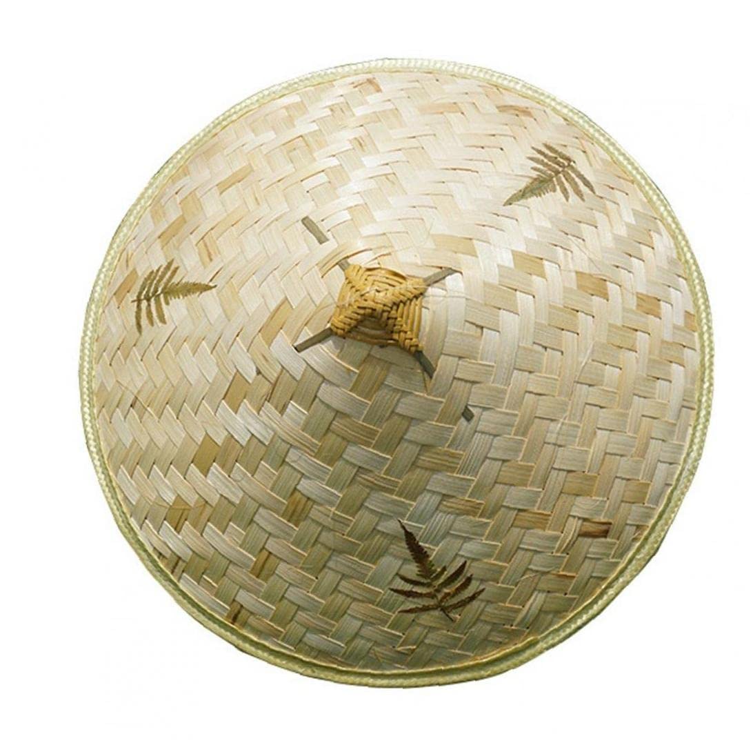 Danlai Style1 Bamboo Rattan Hat Comfortable Retro Handmade Weave Straw Hat Tourism Traveling Farm Cap Fishing Farmer Fisherman Sunshade Hat