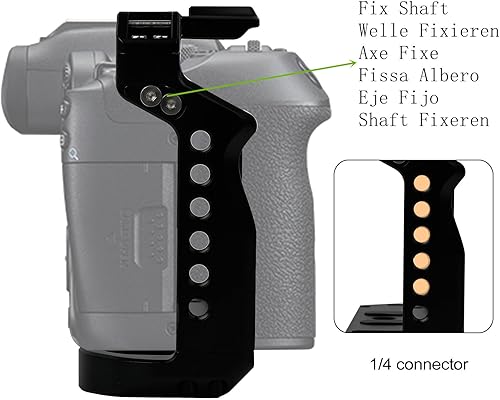 Miniatura 2 de Jaula de cámara EOS R7, jaula EOS R7 para Canon EOS R7 cámara caso cámara Rig Cold Shoe