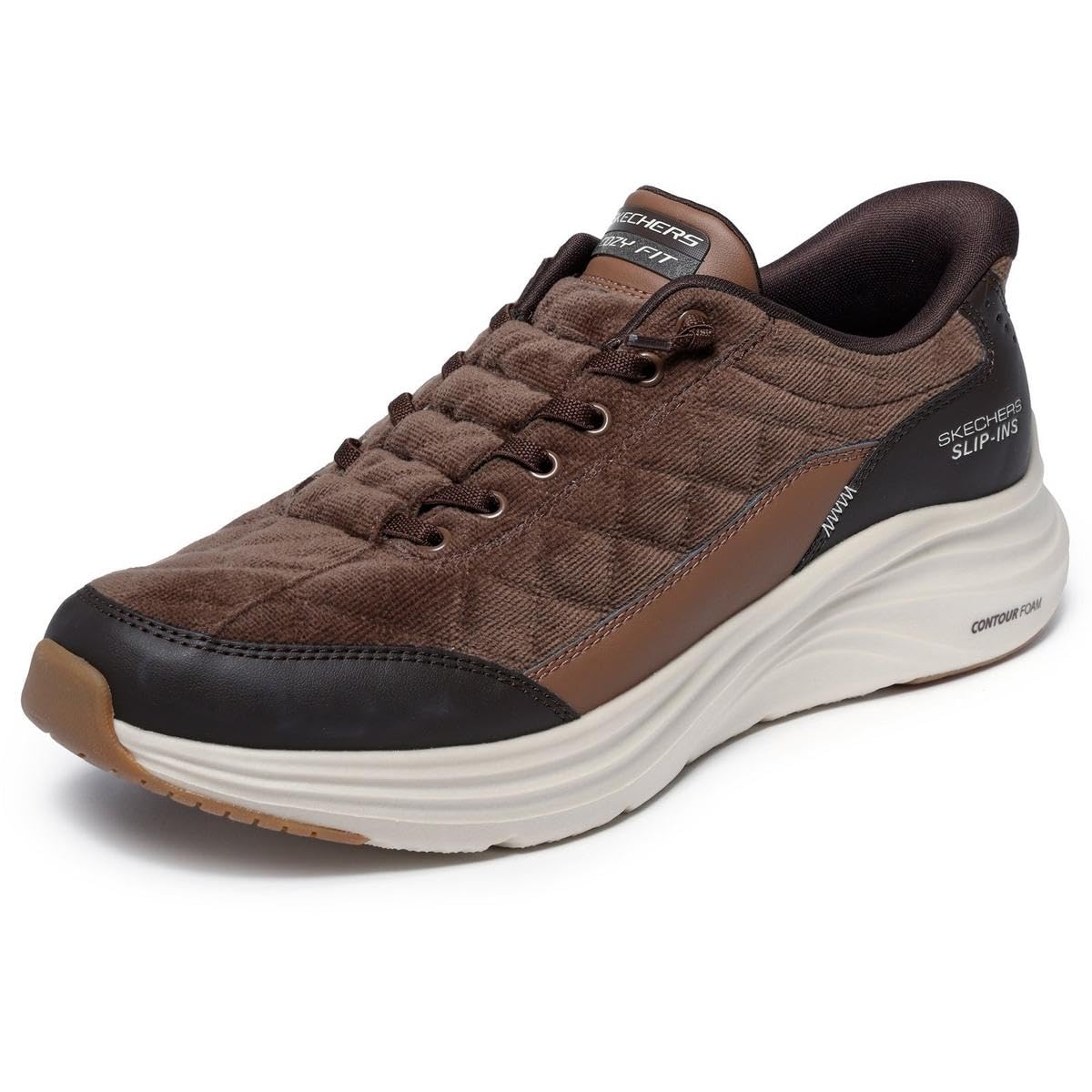 Skechers Sneakers Hombre Contour Foam - Cozy Fit Cordex Marron