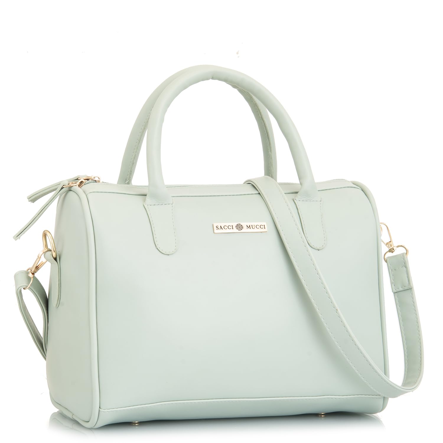 SACCI MUCCI Womens Handbag | Womens Tote Bag | Womens Top-Handle Bags | Womens Satchels | Womens Hobos & Shoulder Bags-Solid Color (Mint Green) (B0CL5B1F38) Amazon Price History, Amazon Price Tracker