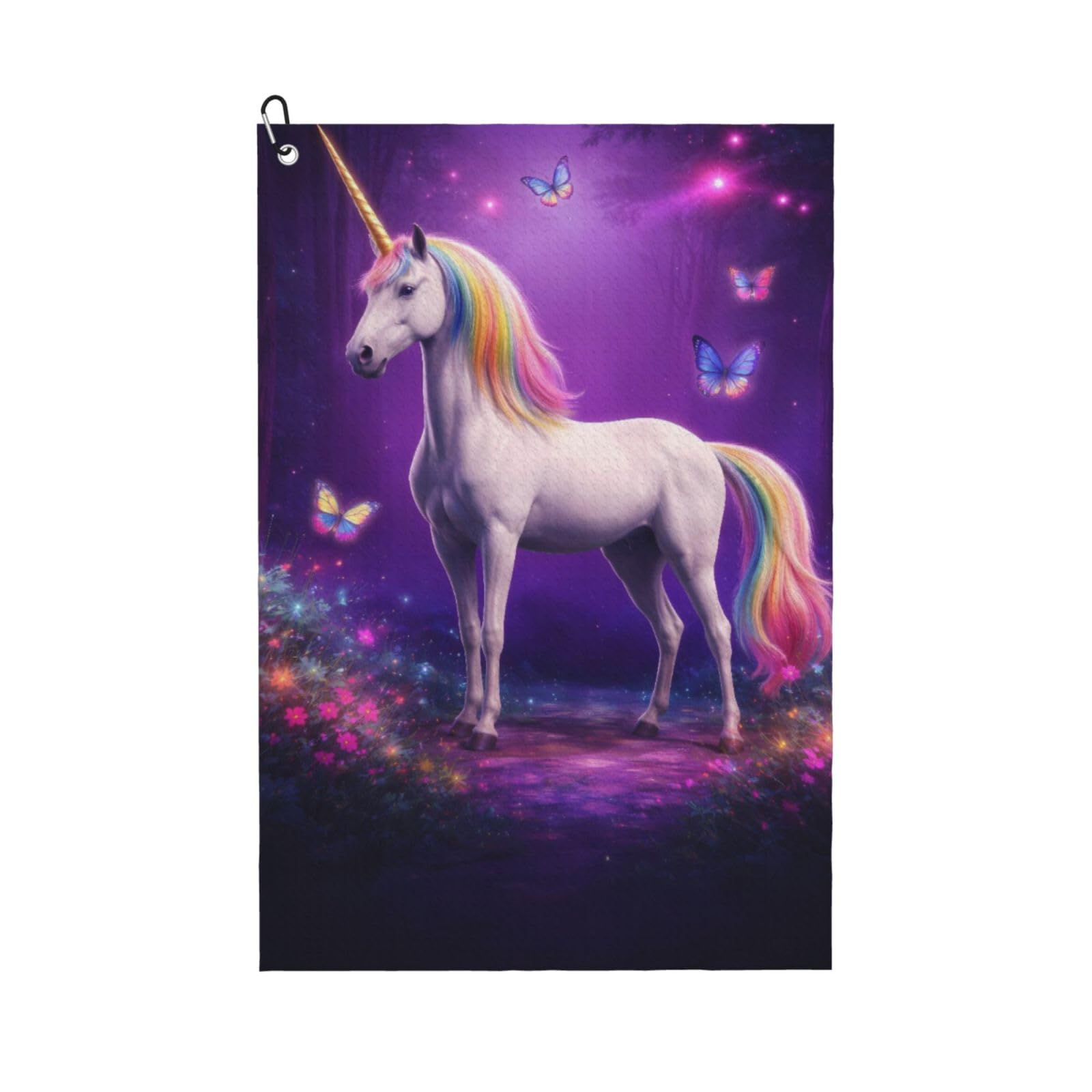 BSDFGSDD Unicorns Butterfly Art Golf Towel 24 x 16 inches
