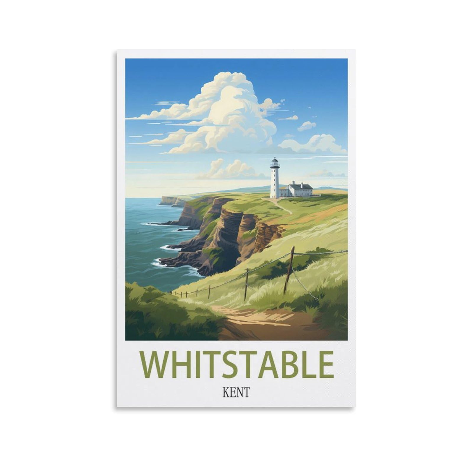 Vintage Metal Tin Signs Whitstable Kents Art Retro Plaque for Bars Pub Playroom Man Cave Wall Decor 20x30cm