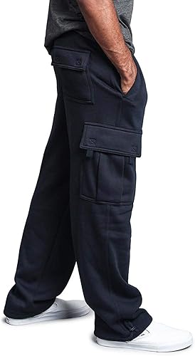 G-style usa men's solid fleece heavyweight cargo pants…