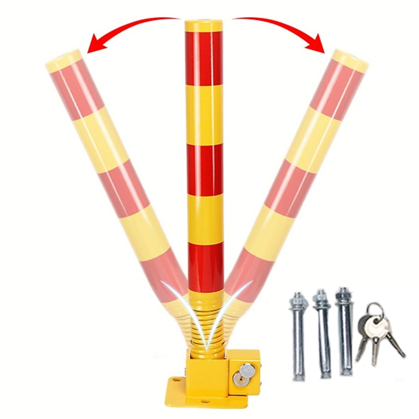 YNBSHGAA Removable Locking Barrier Bollard, Steel Traffic Delineator Post for Enhanced Security and Traffic Management,1pcs