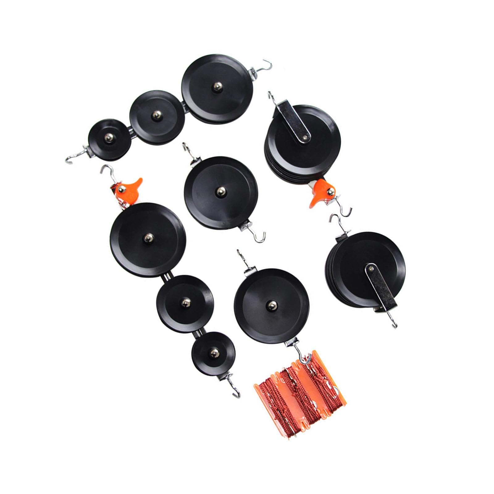 Luwecf Pulley Block Set Pulleys Block Physics Experiment Set Teaching Aids Stainless Steel Learning Materials Physics Pulley Set, 7 Pieces Set - Image 7