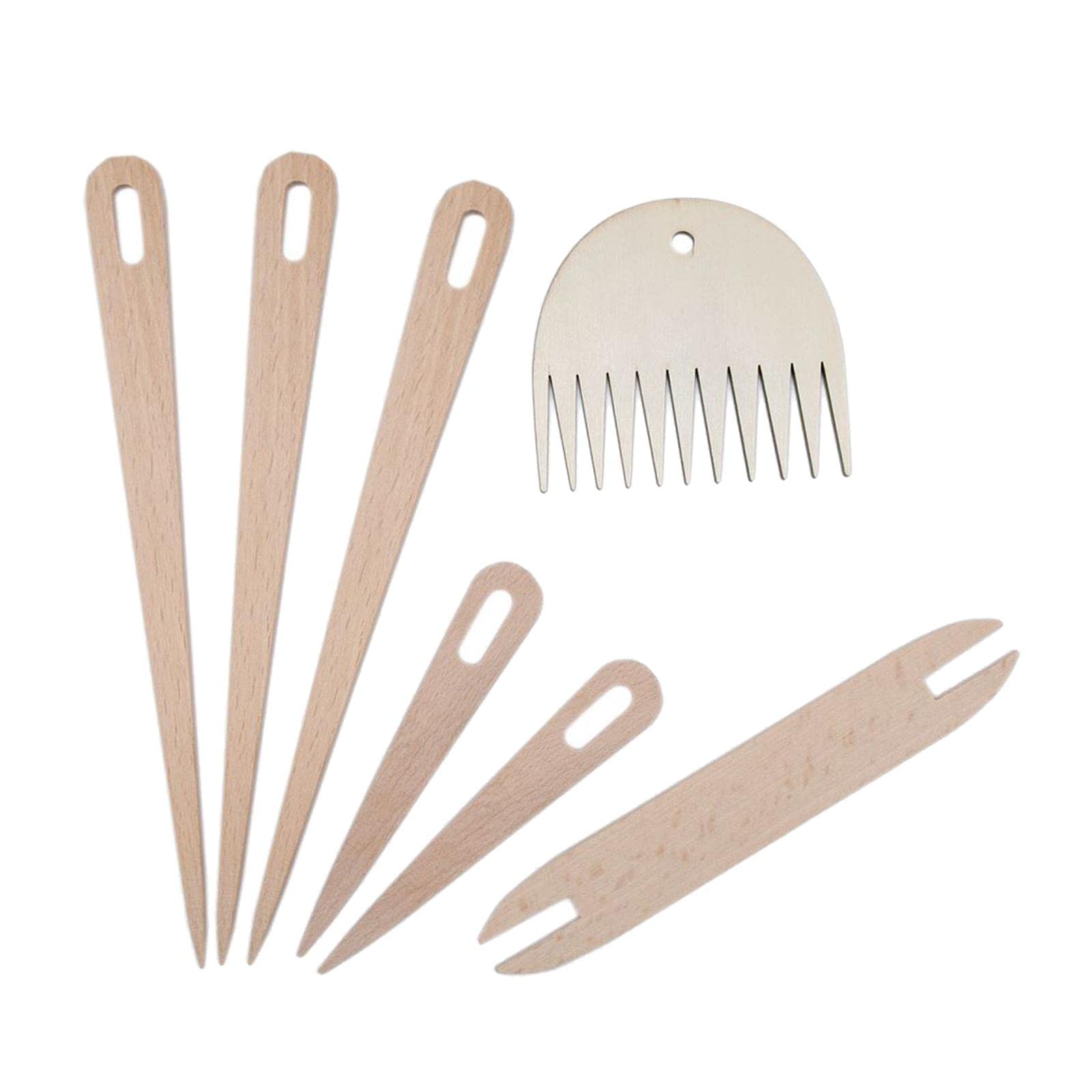 Wooden Weaving Loom Sticks 7Pcs Wood Weaving Crochet Needle for Tapestry 2-image-38