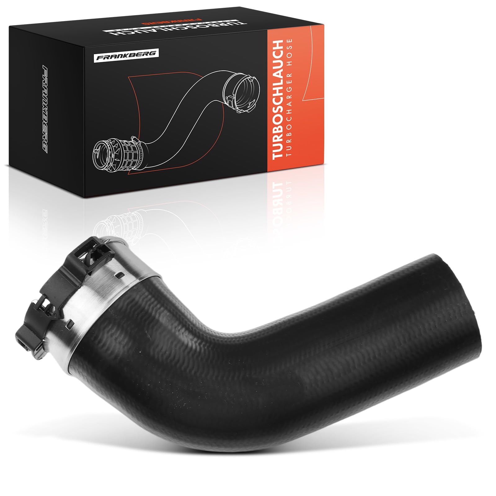 Frankberg Tubo flessibile dell'aria di sovralimentazione Compatibile con XC60 II 246 2.0L XC90 II 256 2.0L V90 II Station Wagon 235 2.0L V70 III 135 2.0L V60 II 225 2.0L Replace# 31370286