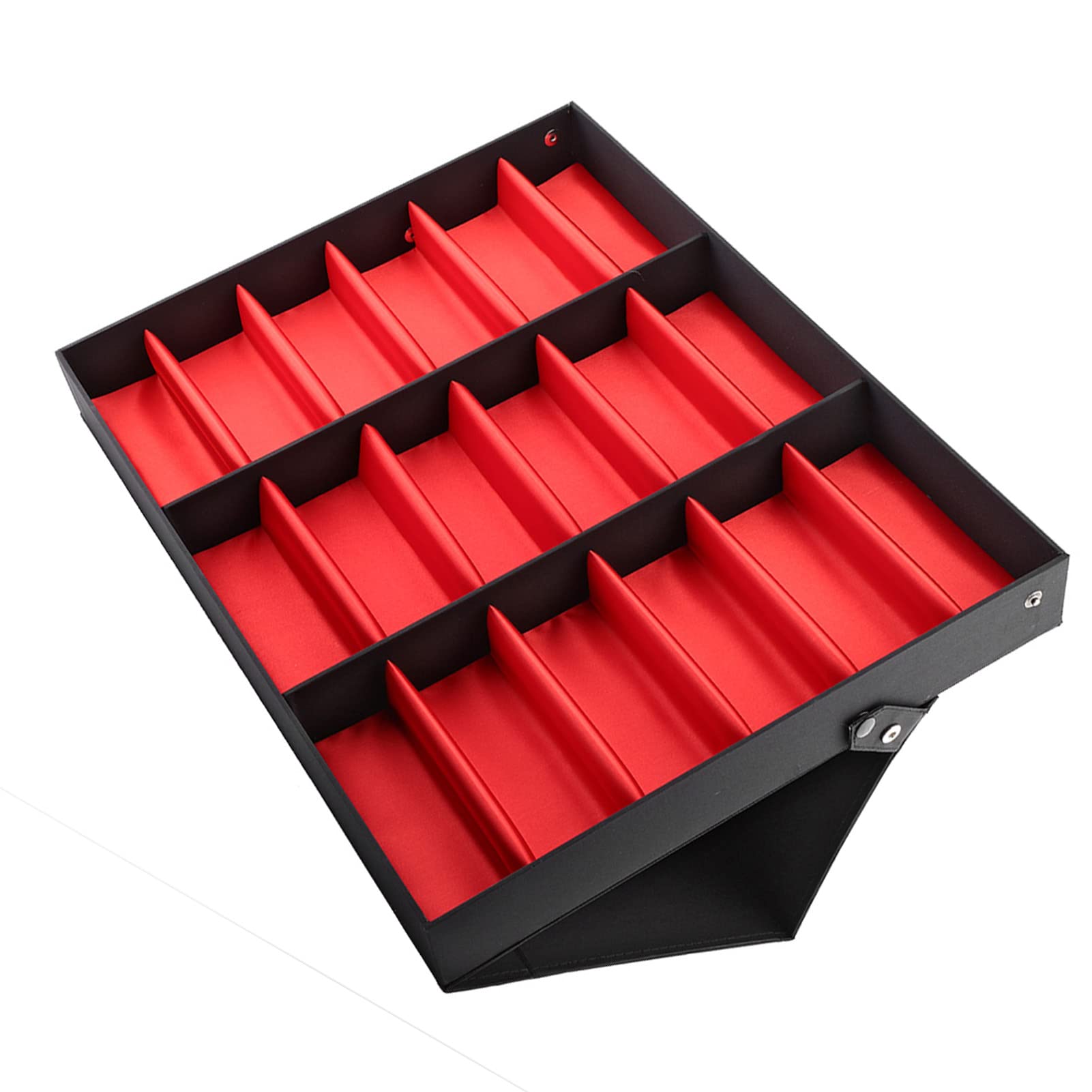 Soporte de Exhibición para Gafas de Sol, Caja Organizadora de Almacenamiento para el Hogar y la Tienda, Uso Diario, Tablero de Fibra de Densidad Media, 18 Rejillas
