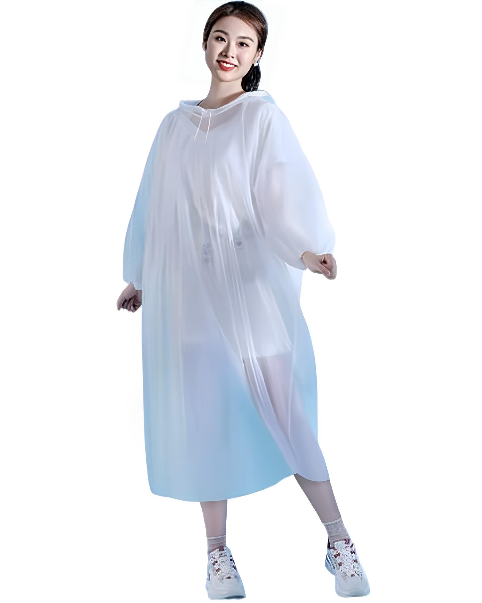 reoutlook- the fashion connect Reoutlook Women Transparent Light Weight Waterproof Rain Poncho-picture-50