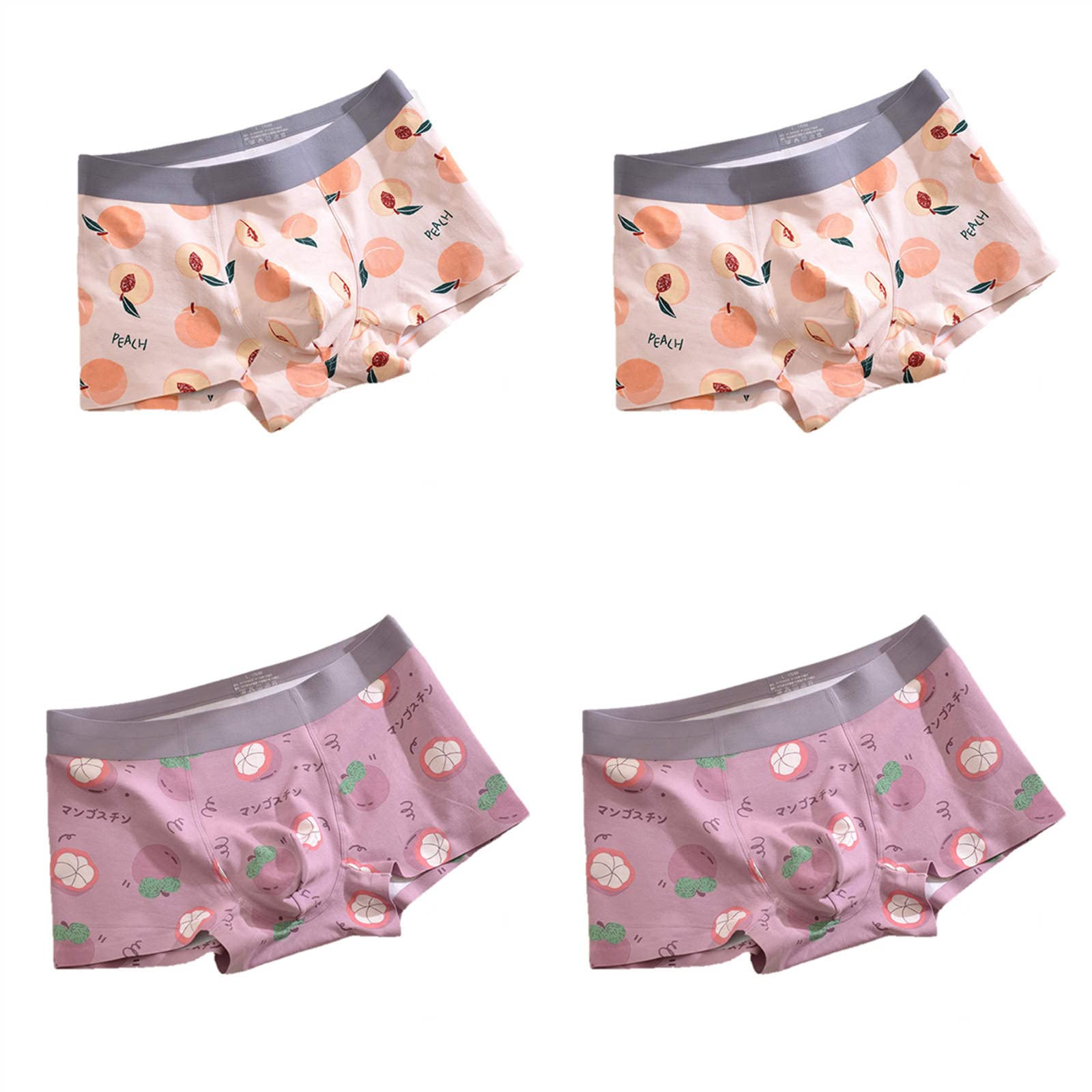 Boxer Uomo Boxer Seamless Modal Media Vita Stampa Intimo per Uomo Tratto Traspirante