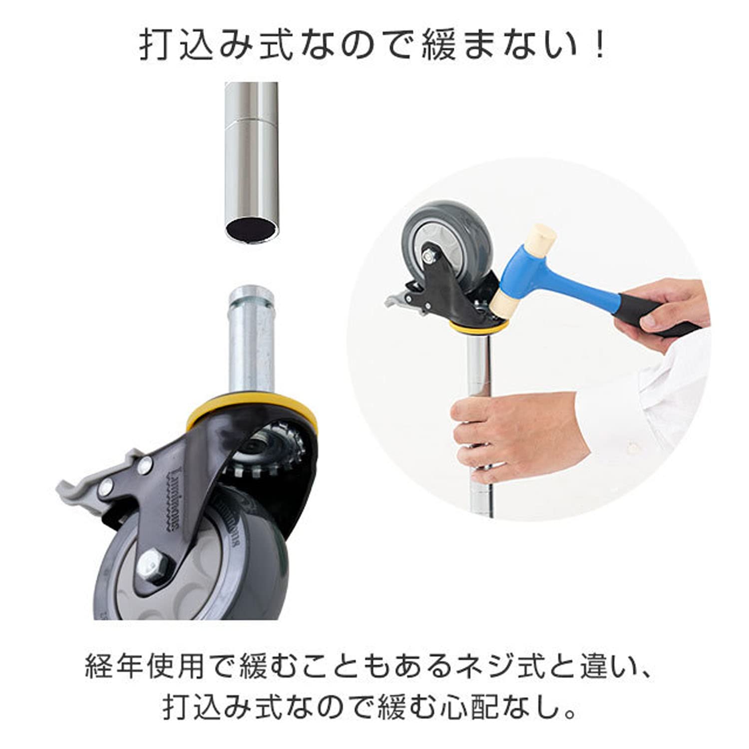 Amazon｜ドウシシャ ルミナス スチールラック足回りパーツ 高耐