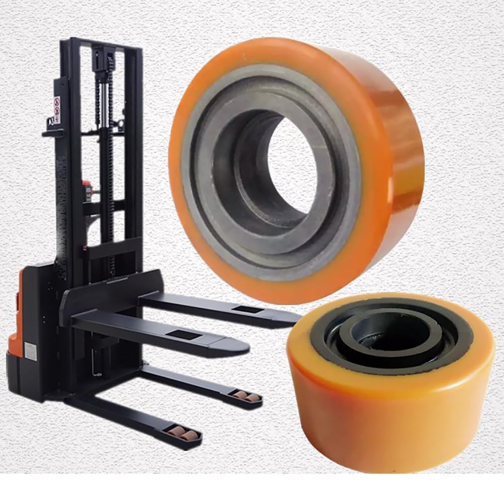 Martinetto per pallet / Set completo di transpallet Ruote in PU senza cuscinetto Rullo per transpallet ruote per carrello portapallet rulli per camion pallet Dimensioni multiple Ruota motrice ausiliar