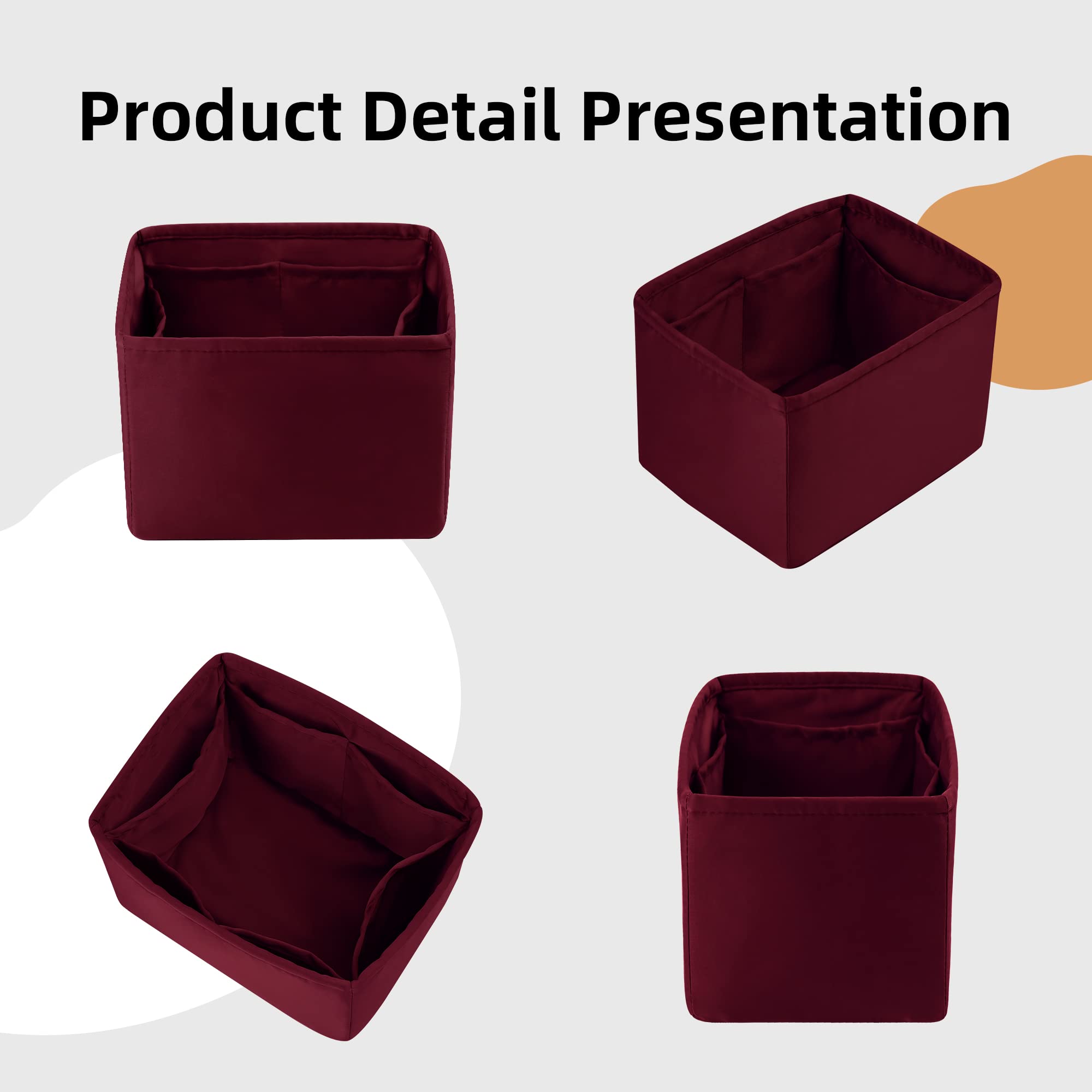 Organizer Per Borsa Picotin Hermès - In Seta, Mantiene La Forma, Tasca Interna (Rouge H, PC18) - Foto 11