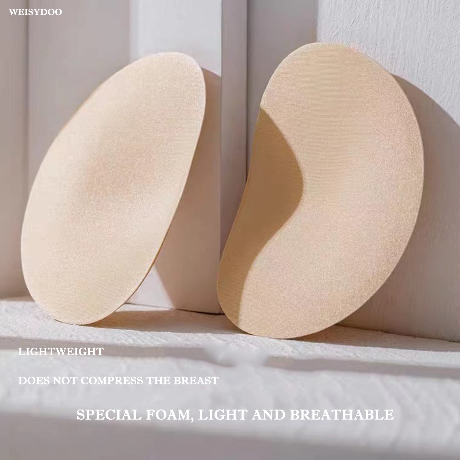 Samoprzylepne Wkładki Biustonosze Wkładki Push Up Pads Biustonosze Wkładki Wyjmowane Poprawa piersi dla BHS Bikini Swimsuit Sport 2 Pary (2, Trójkąty+Kształt Serca)