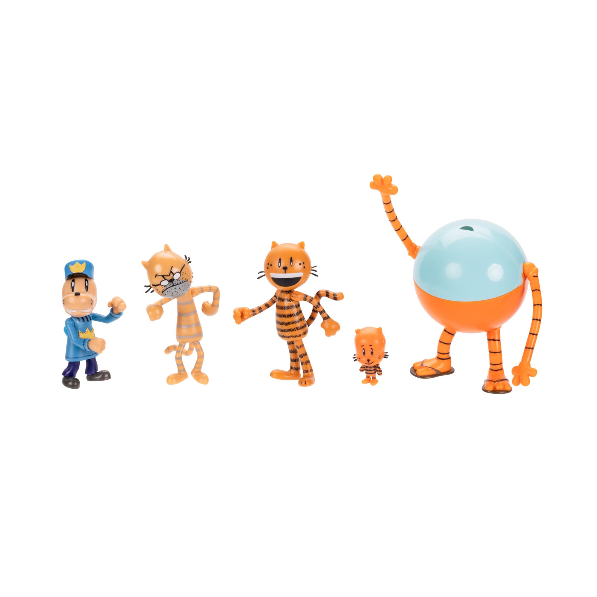 Dog Man Figurki 6,3 cm (2,5") 5-pak wielopak od Jakks Pacific's Wave #2