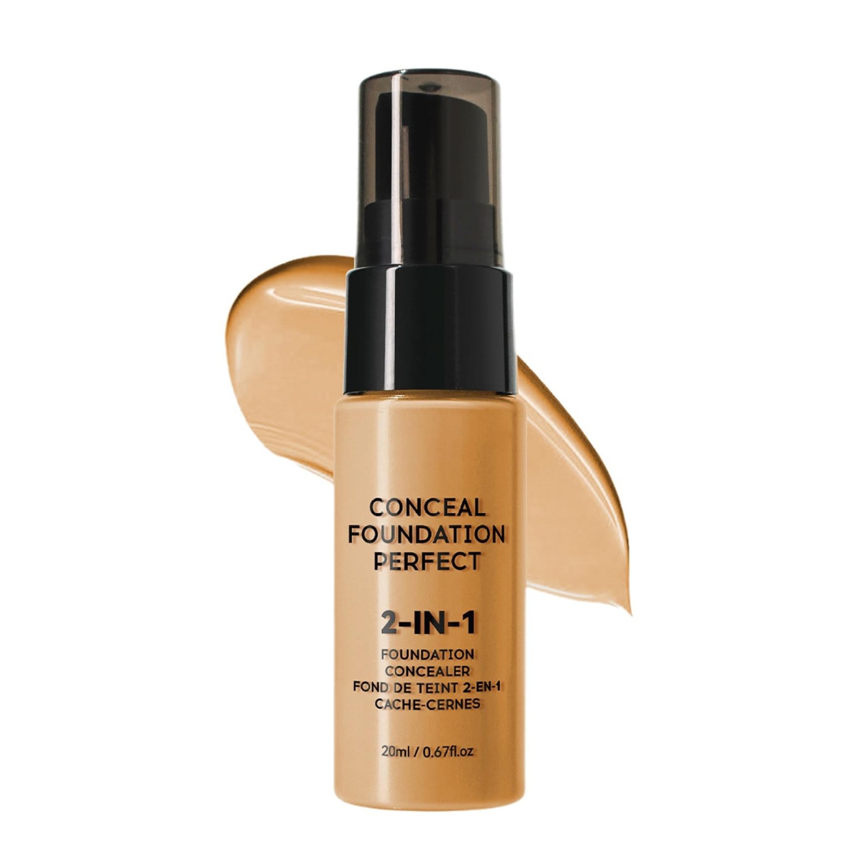 Matte Liquid Foundation Concealer Waterproof Sweat Proof Long Lasting Full Coverage Makeup Lightweight Buildable Blendable Natural Finish Nude