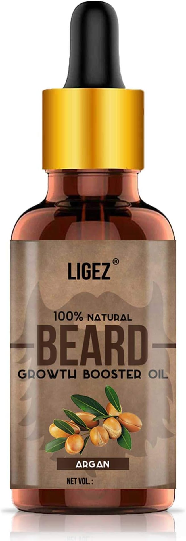 Ligez 100% Natural Argan Beard Growth Oil Hair Oil (15ml)