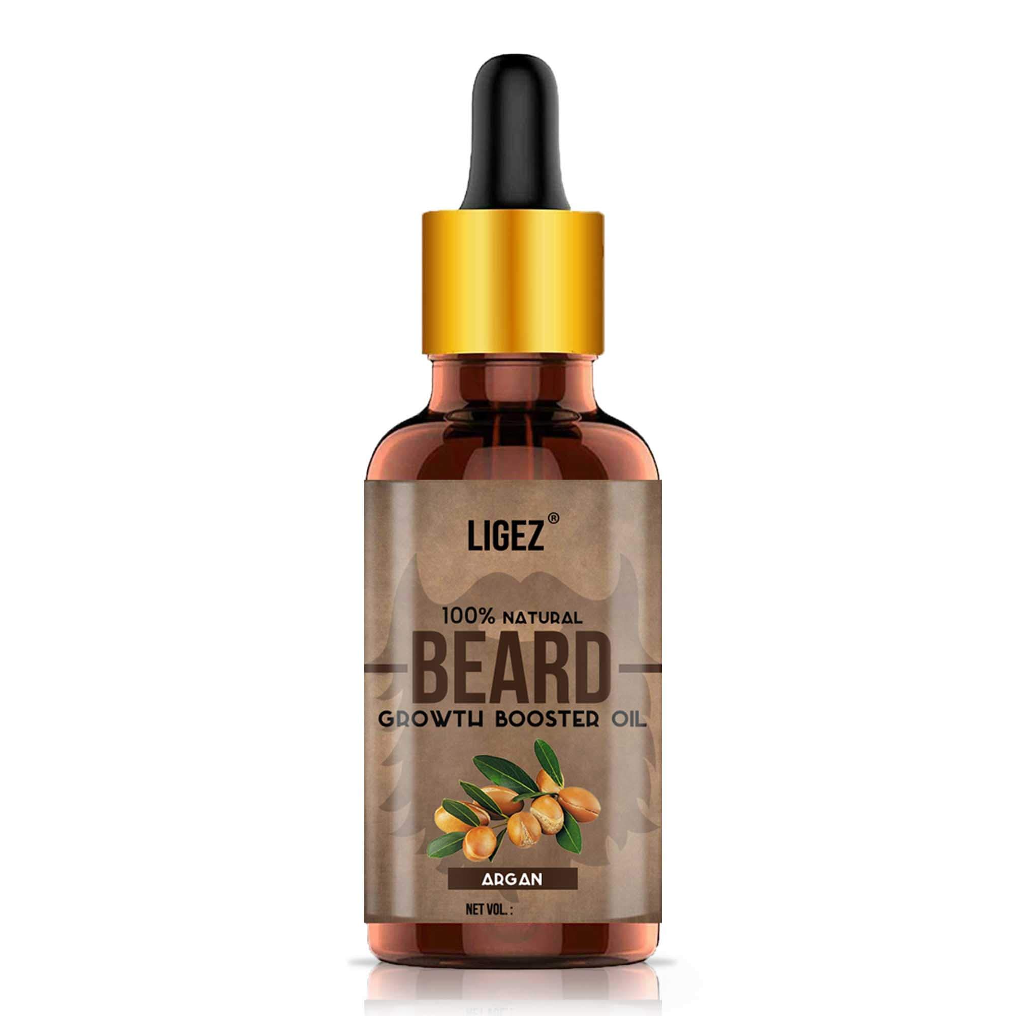 Ligez 100% Natural Argan Beard Growth Oil Hair Oil (15ml)