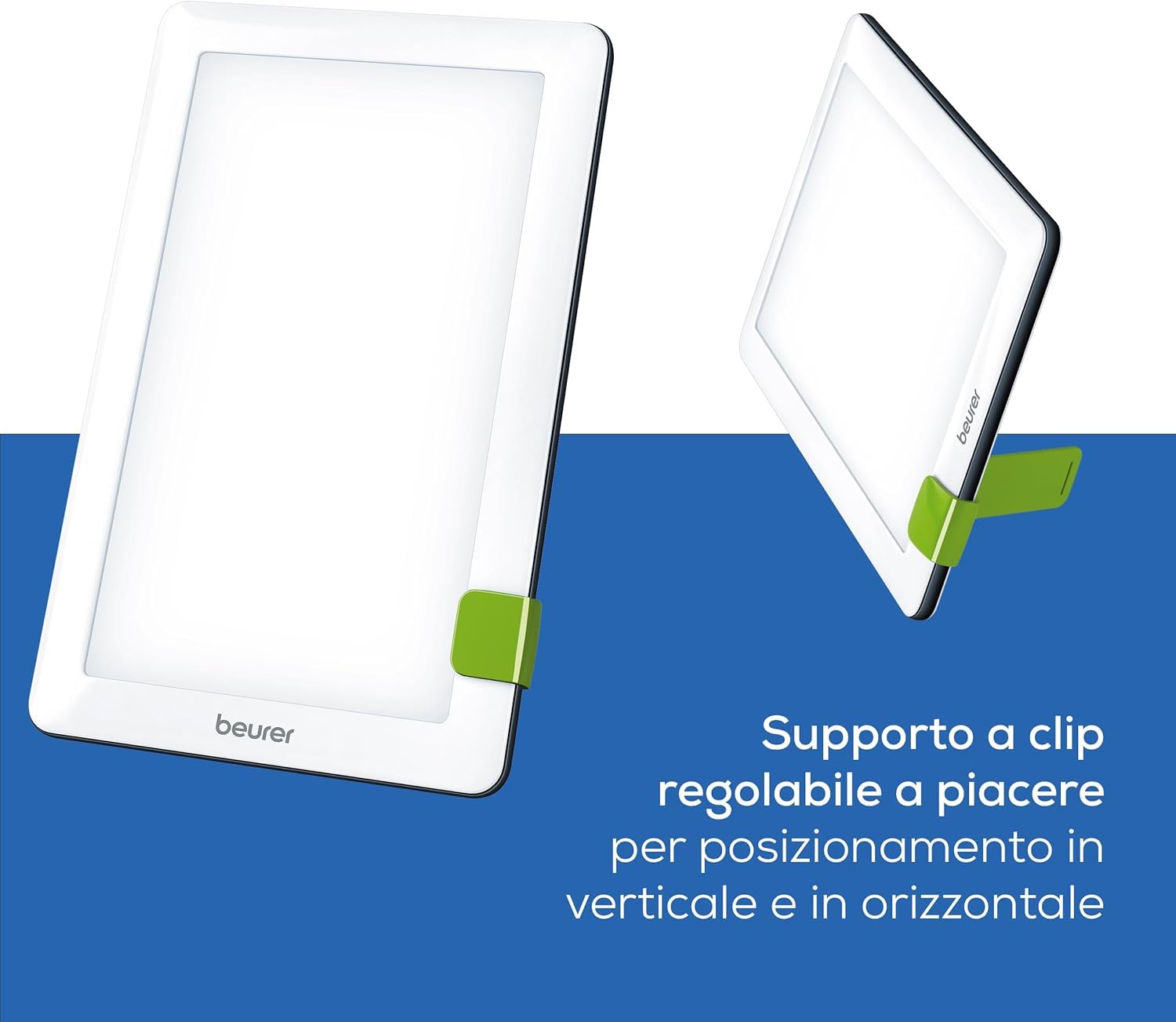 Beurer TL 30 Lampada che Simula la Luce Naturale del Giorno 10mila lux, Lampada SAD per Benessere nei Mesi con poco Sole, Compatta per Scrivania o da Viaggio e Regolazione Variabile, Tecnologia LED