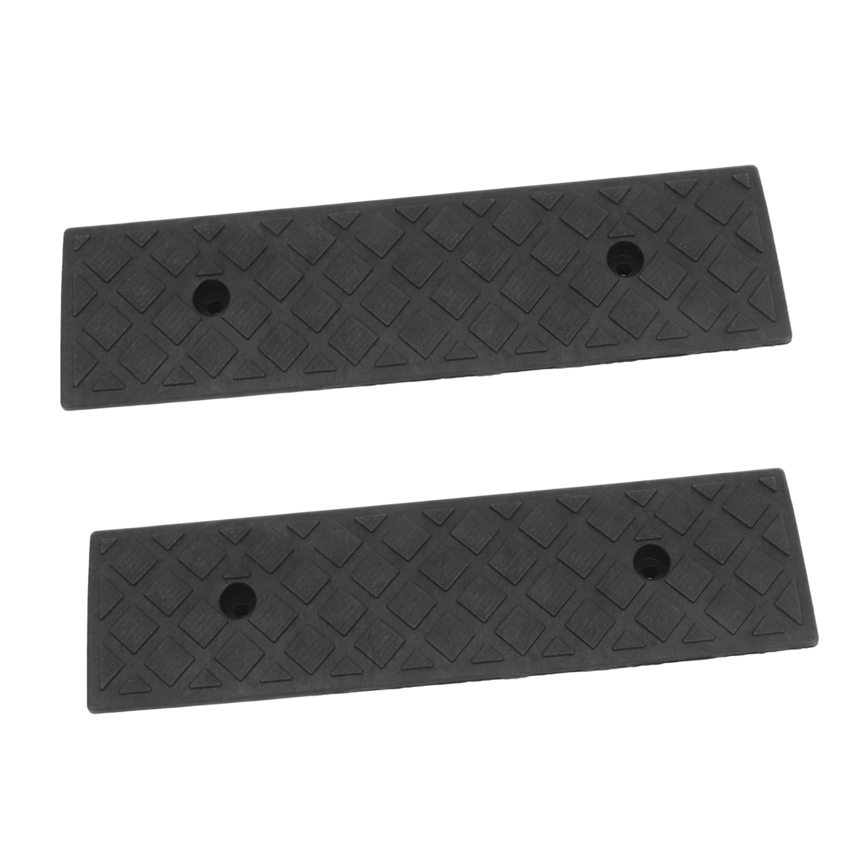 GRIRIW 2pcs Ramp Pad Wheelchair Threshold Ramps Car Ramps Mobility Scooter Ramps Vehicle Ramp Handicap Ramps Wheelchair Scooter Ramp Threshold Ramps for Wheelchairs Shed Ramp Black Rubber