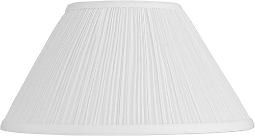 Pantalla mediana plisada de hongos blancos de 6 pulgadas superior x 14 pulgadas inferior x 8 pulgadas inclinada (araña) de repuesto con arpa y