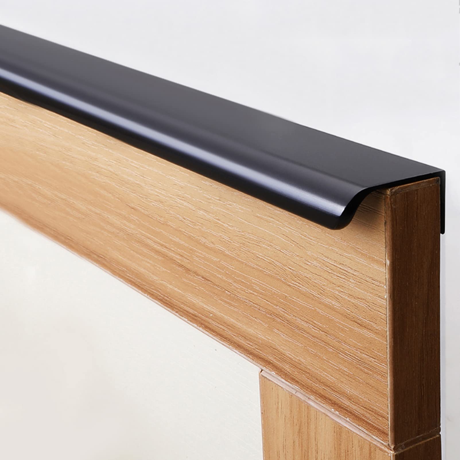 Modern Invisible Handle Pull Handle Concealed Aluminium Alloy Finger Edge Pull,Hidden Drawer Pulls Handle Wardrobe Drawer Furniture Door Pull Handles 1 Pcs (Full Length,800mm)