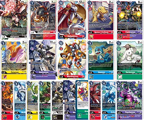 ✅ SUPER CONTENUTO – in questo set sono inclusi 50 carte originali Digimon, tra cui 5 carta Holo.