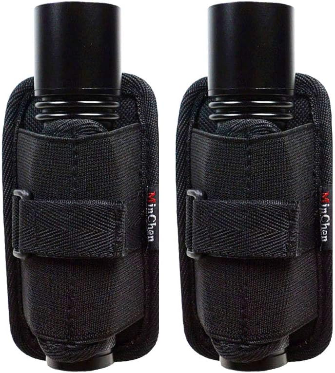 Pack of 2 Holsters Flashlight Pouch Holster Handheld Flashlight Belt