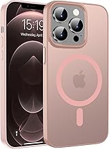 Kukiwhy Magnetisch für iPhone 12 Pro Max Hülle 6,7 Zoll Kompatibel mit MagSafe,Matt Transluzente Handyhülle für iPhone 12 Pro Max 5G Kratzfest Dünn Rundum Schutzhülle für iPhone 12 Pro Max Case Rosa