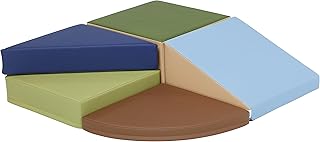 ECR4Kids SoftZone Junior Tiny Twisting Climber, Beginner Playset, Earthtone, 5-Piece