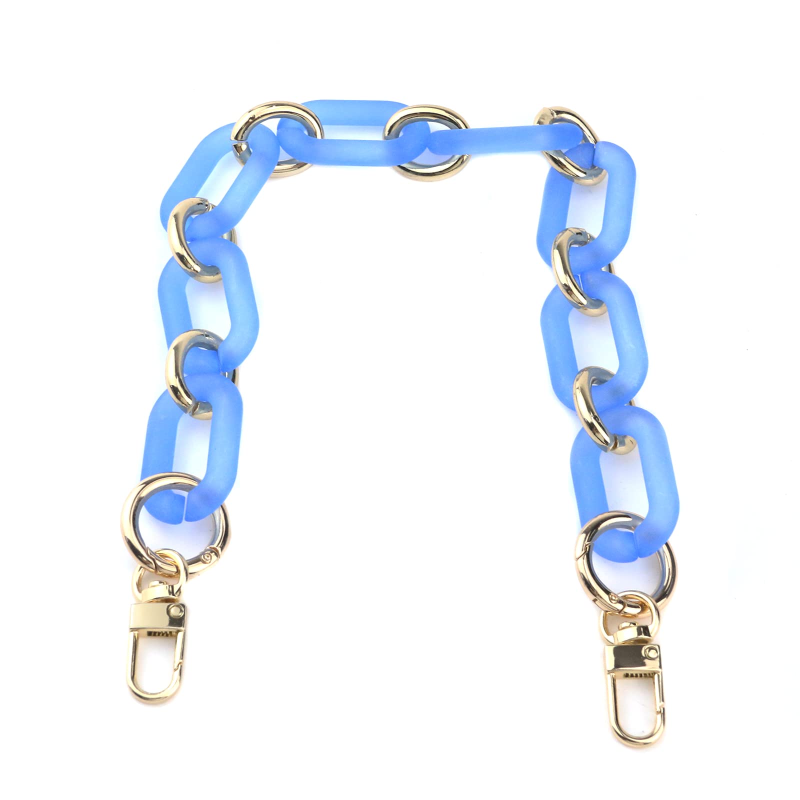 Crapyt Resin Handbag Chain 25.98" Frosted Bag Chain Shows Charm Blue Handbag Decoration Chain Resin Purse Handle Bag Chain