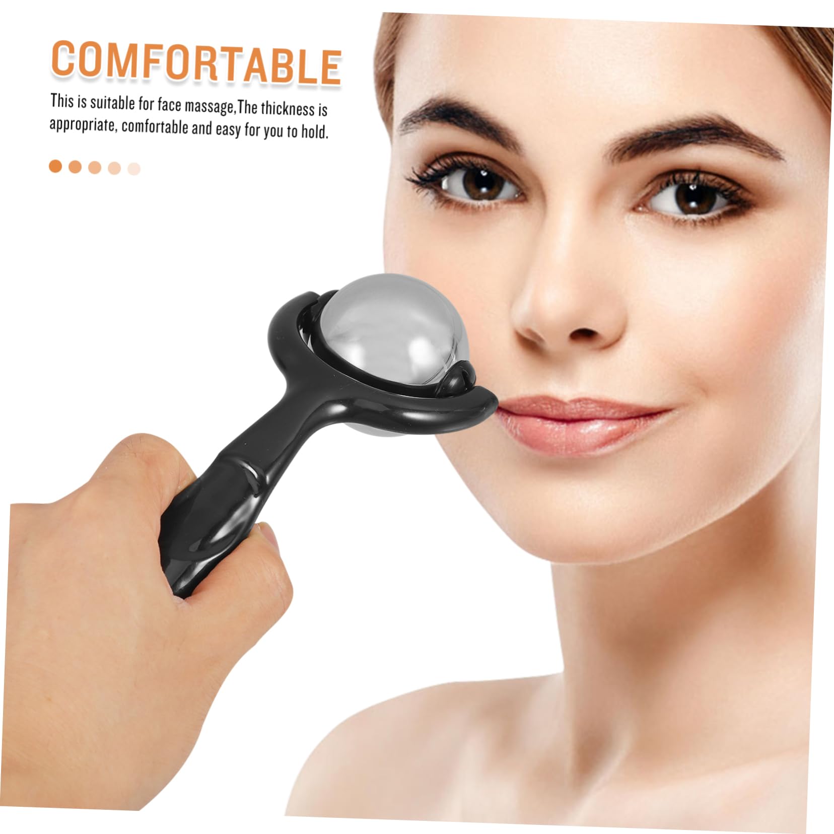 FRCOLOR 5pièces Roller De Massage Facial Outil De Gua Pour Visage Et Yeux Et Confortable Pour Soin Anti-âge